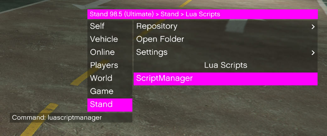 Stand Lua scripting GTA 5